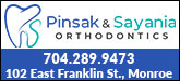 Pinsak & Sayania Orthodontics Sponsorship Banner